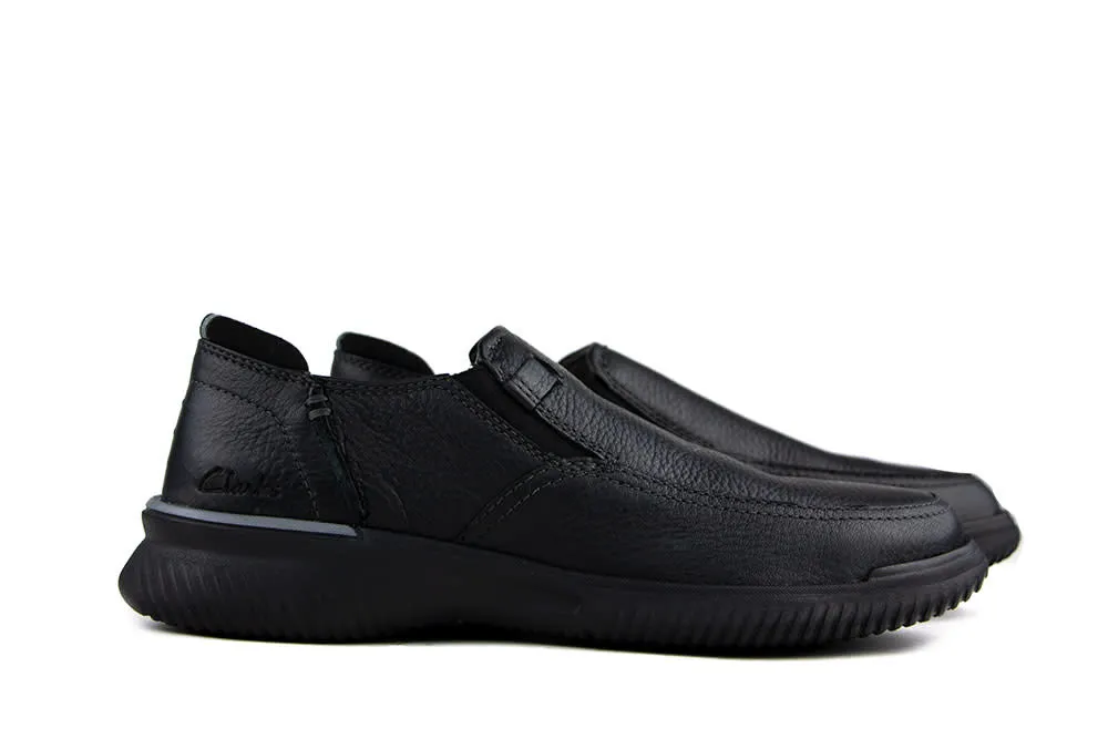 Clarks Instappers Donaway Step Zwart