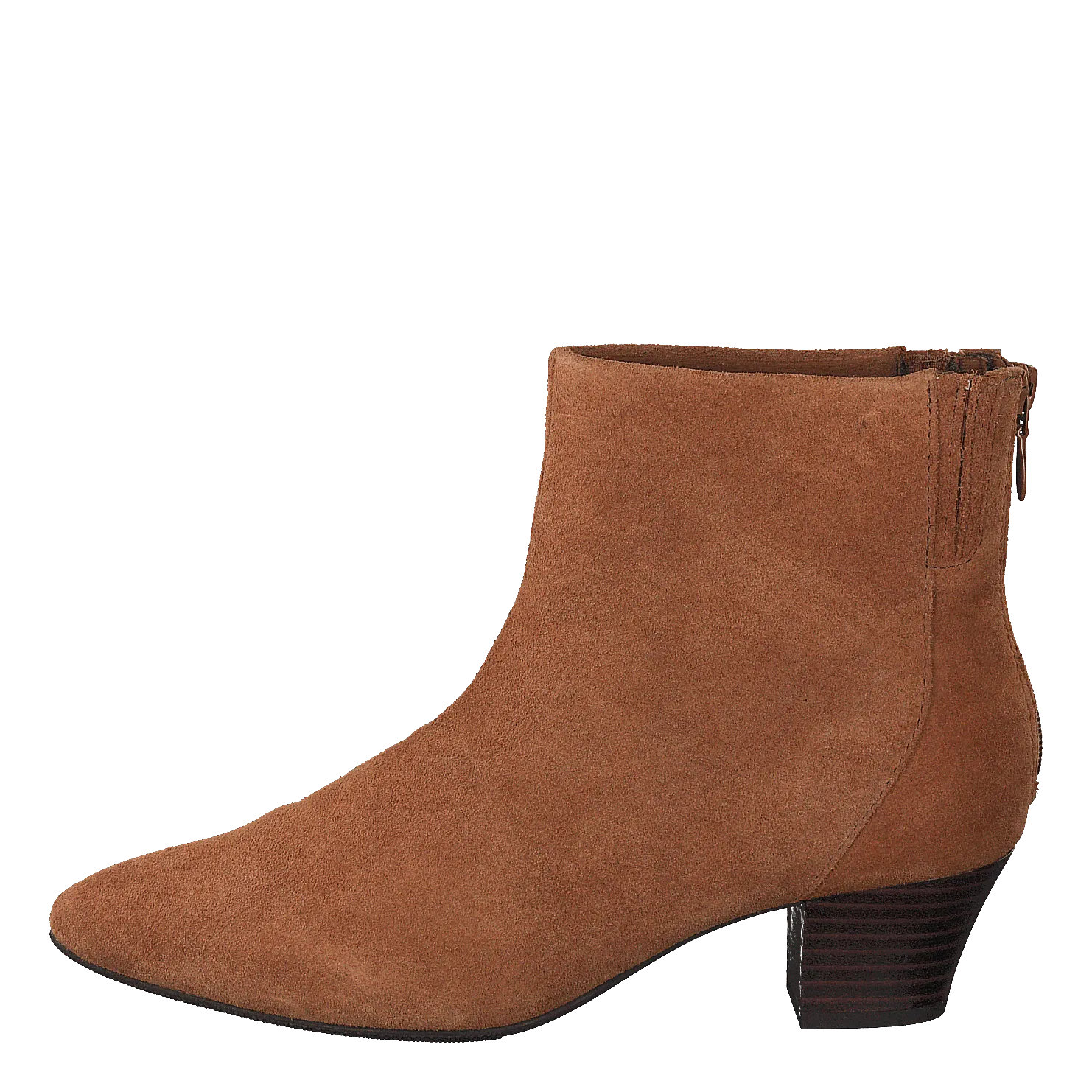 Clarks schoenen Teresa Boot Dark Tan Suede