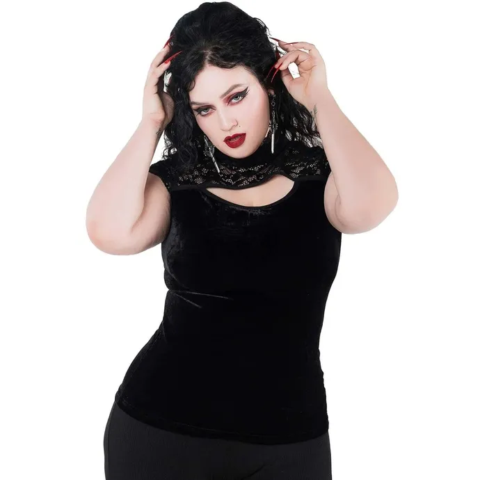 DAMES TSHIRT (TOP) KILLSTAR  ETERNALLY YOURS KEYHOLE
