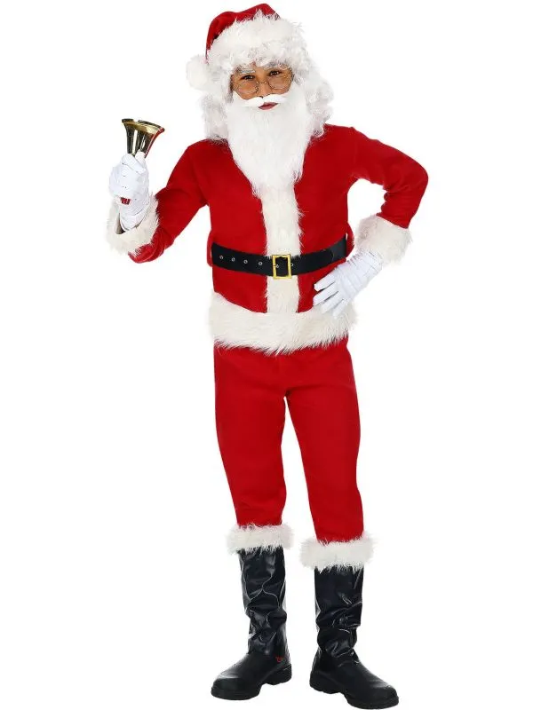 Mannen kerstman kostuum