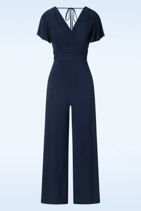 Matilda jumpsuit in marineblauw