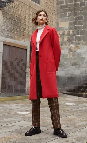 Paz Torras Coat Rojo