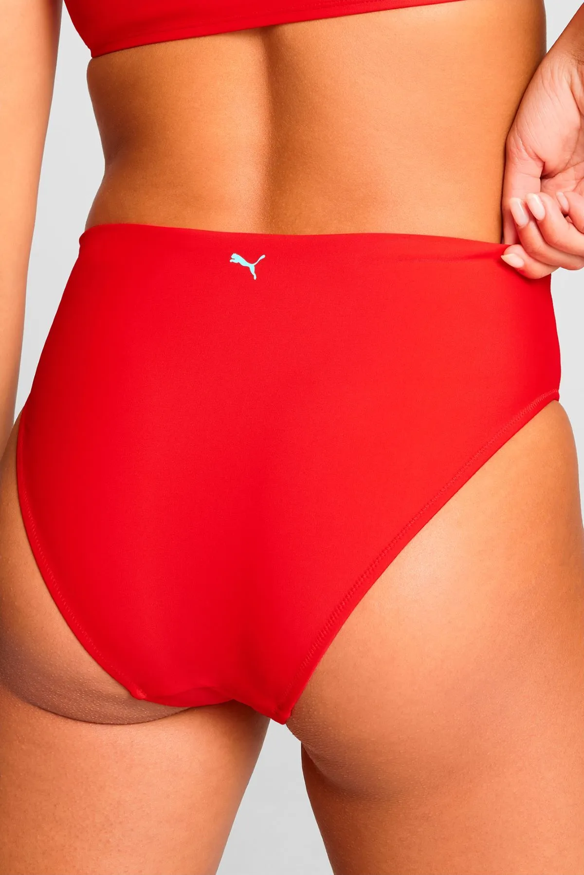 Puma Bikinibroekje High Waist Brief Rood    