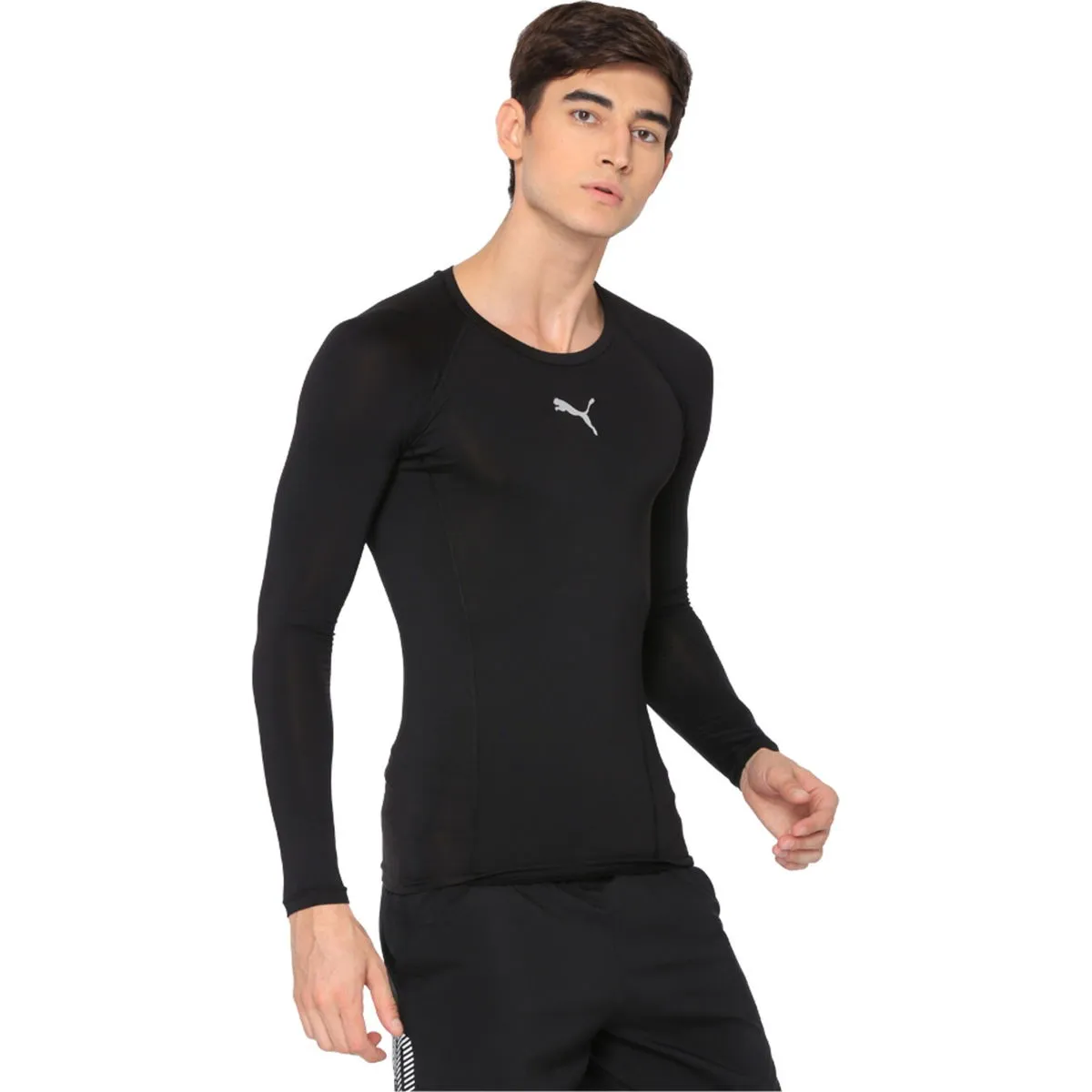 PUMA LIGA BASELAYER SHIRT LANGE MOUW HEREN  ZWART