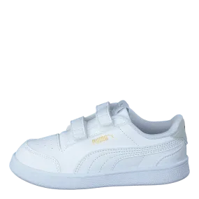 Puma schoenen Puma Shuffle V Inf White-grayviolet-teamgold