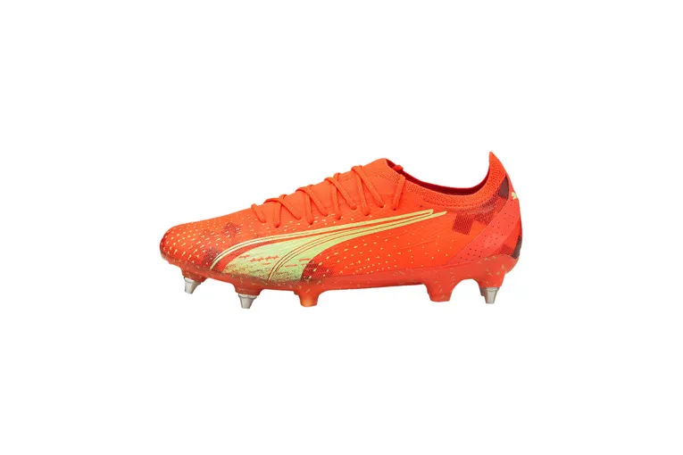 PUMA ULTRA ULTIMATE MXSG VOETBALSCHOENEN FIERY CORALFIZZY LIGHTPUMA BLACK HEREN