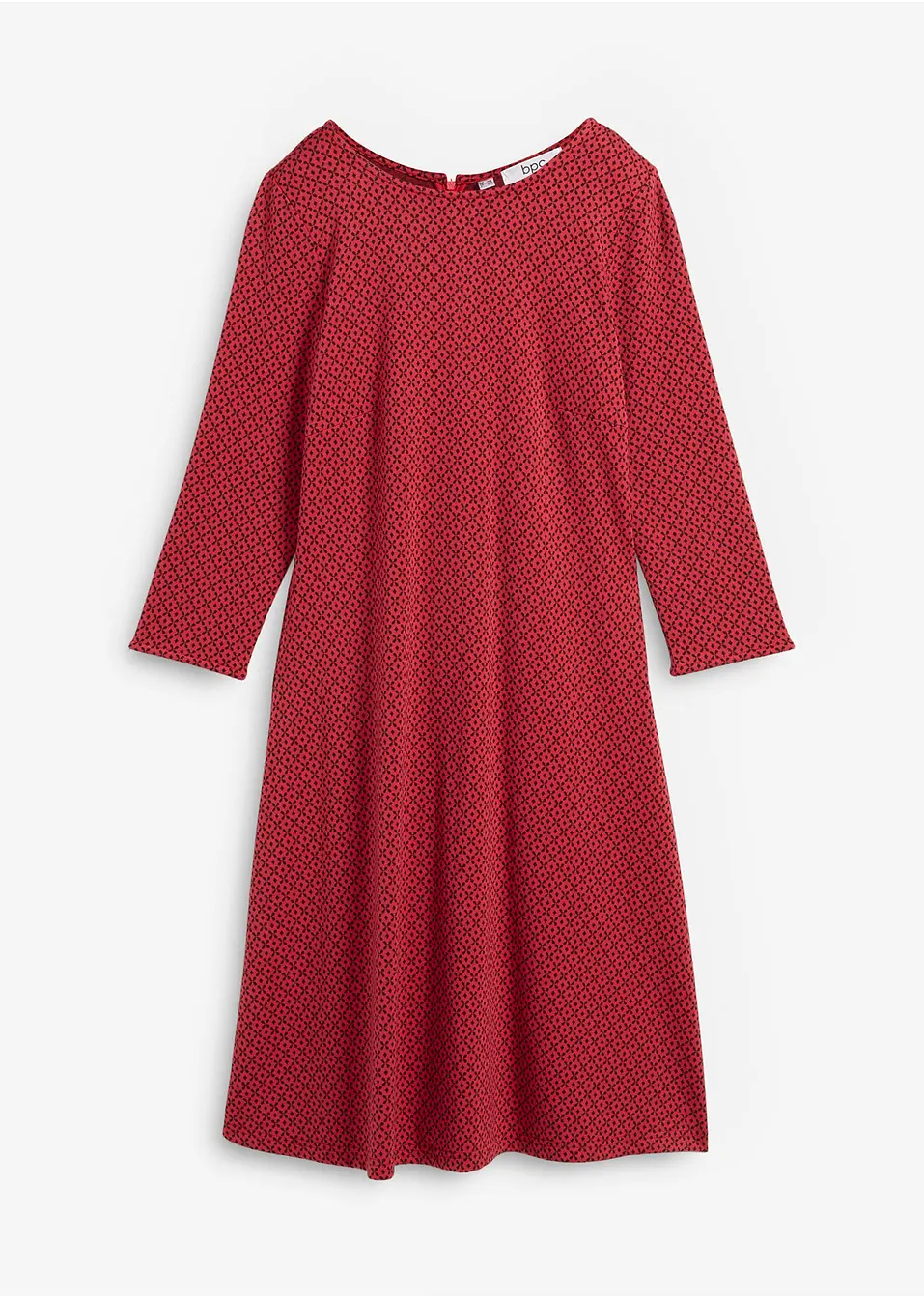 Punto di roma jurk met jacquard patroon, knielang   