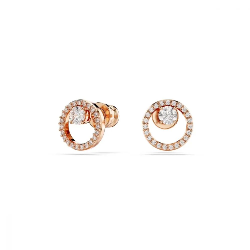 Swarovski Constella Rose Gold Coloured Ear Studs