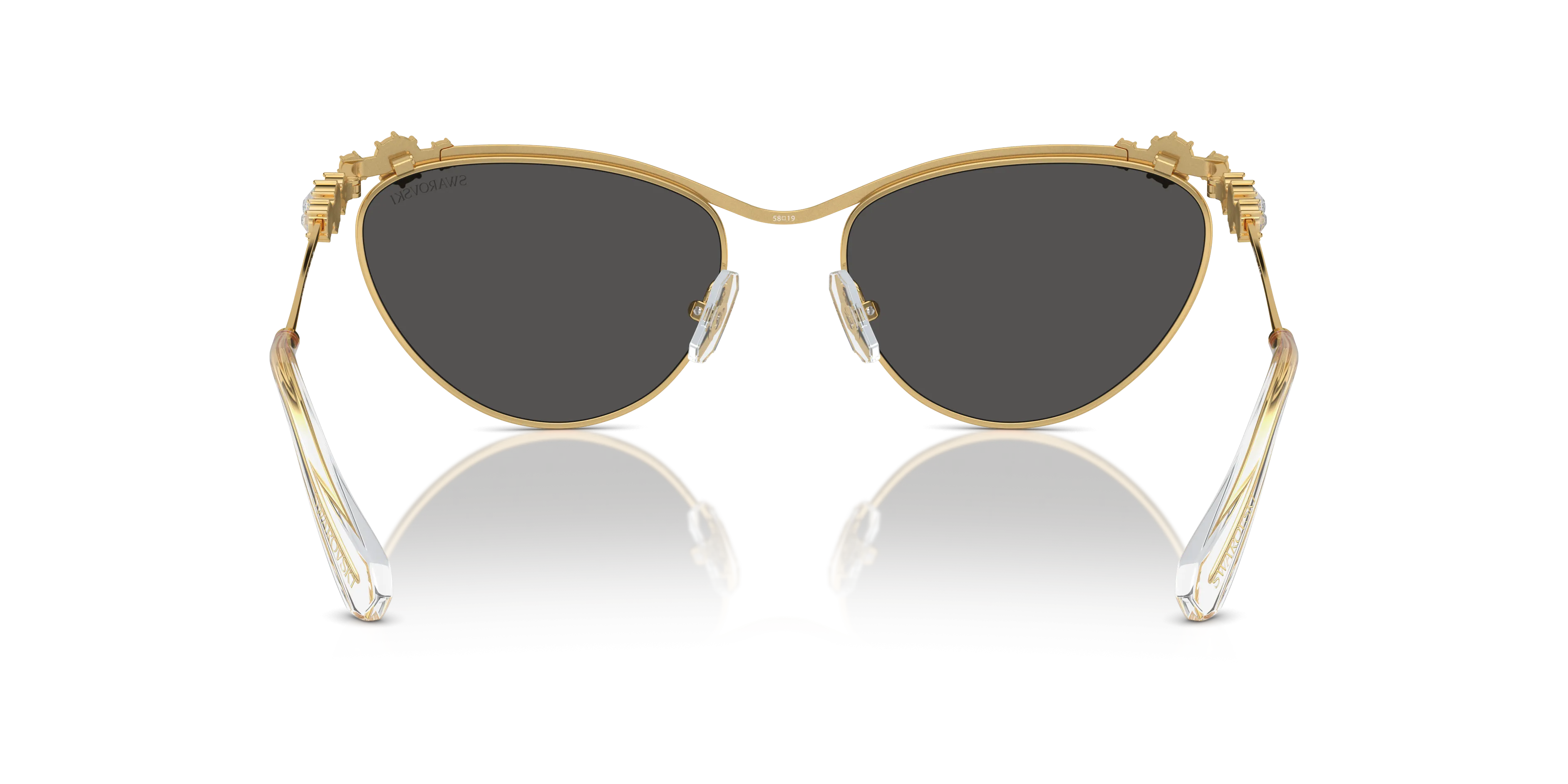 SWAROVSKI SK7017 L (58  19)  WITH GRIJS LENSES AND GOUD FRAME