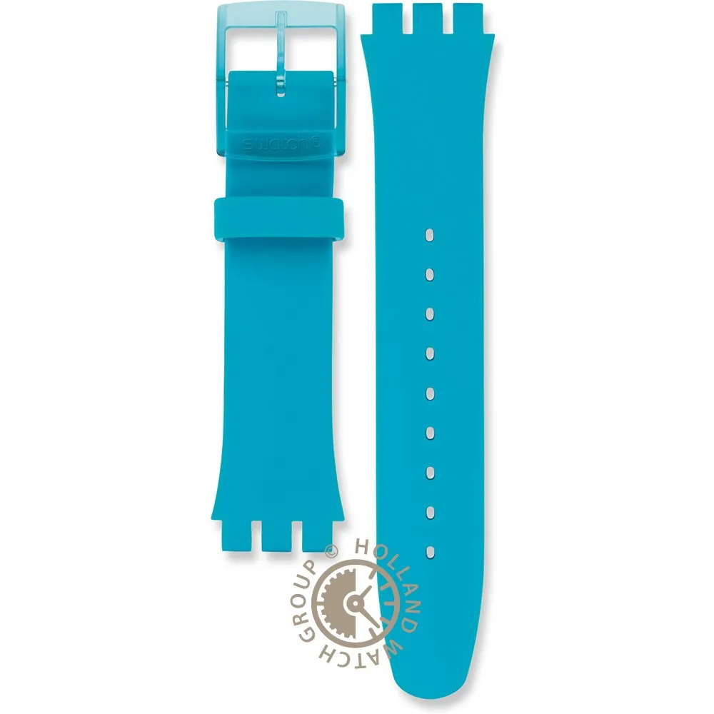 SWATCH PLASTIC  ORIGINALS LARGE (41MM) SUO/SO29/SO32 ASUOL700 SUOL700 TURQUOISE REBEL HORLOGEBAND