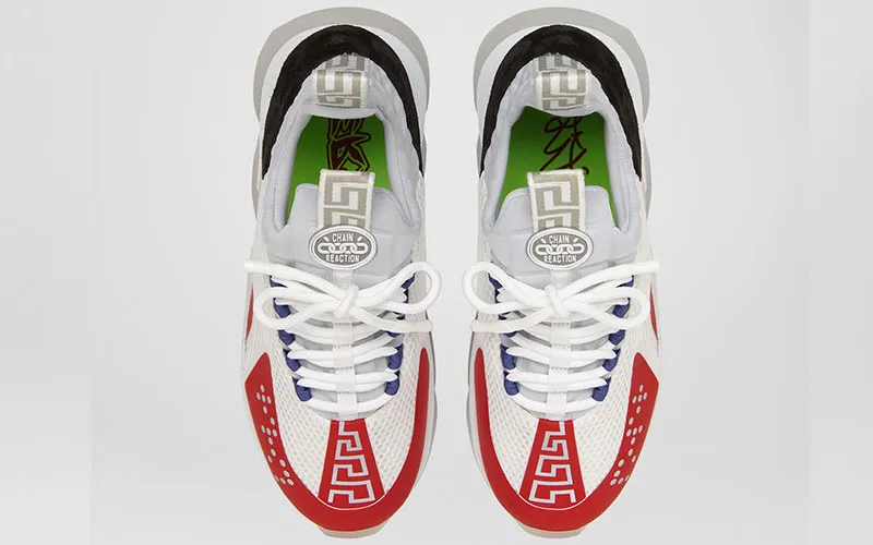 VERSACE CROSS CHAINER SNEAKERS WITROOD