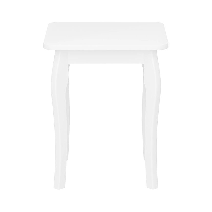 Zijtafel BAROQUE 45,6x39 cm wit